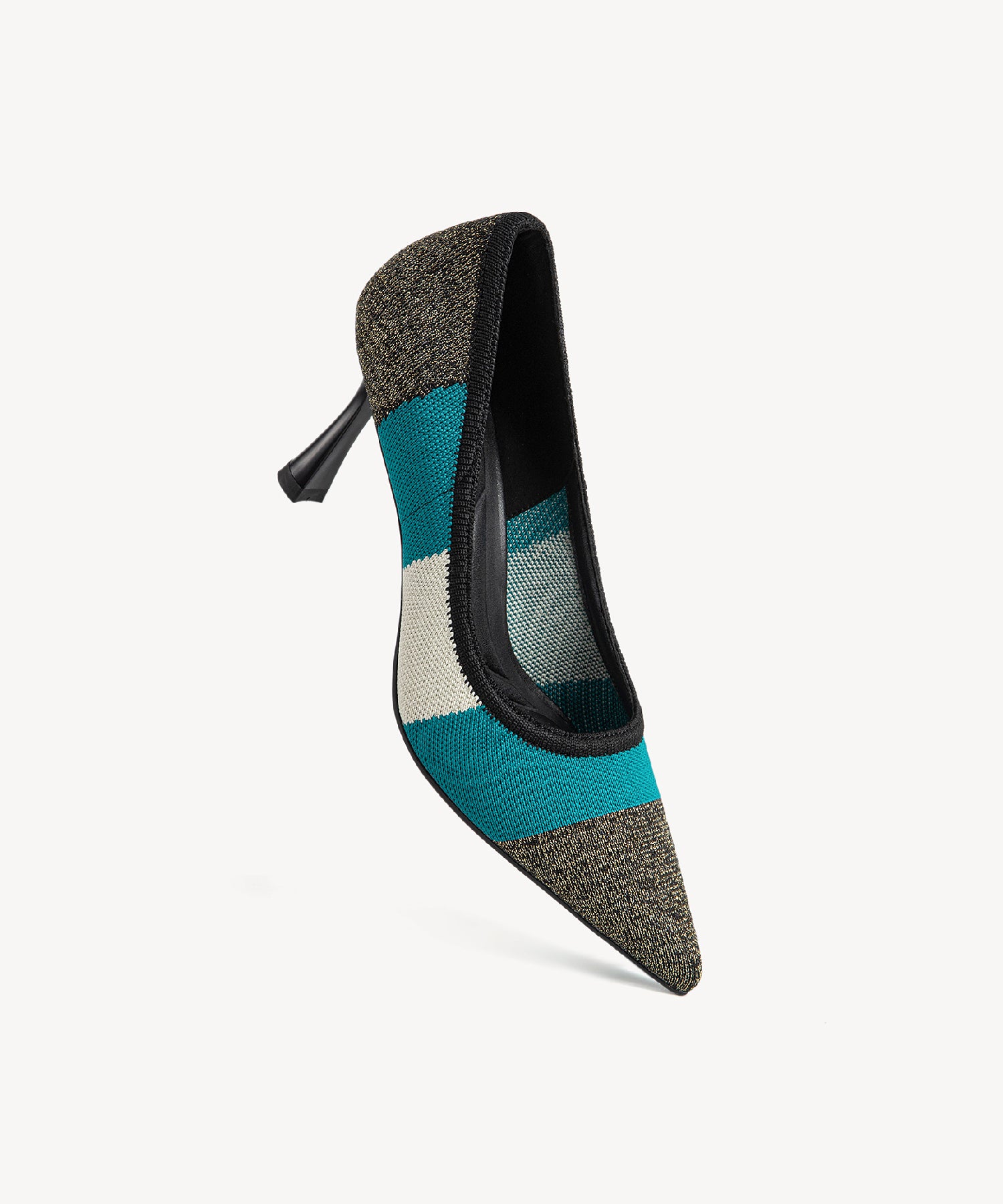 Modern Mosaic Heeled Pumps