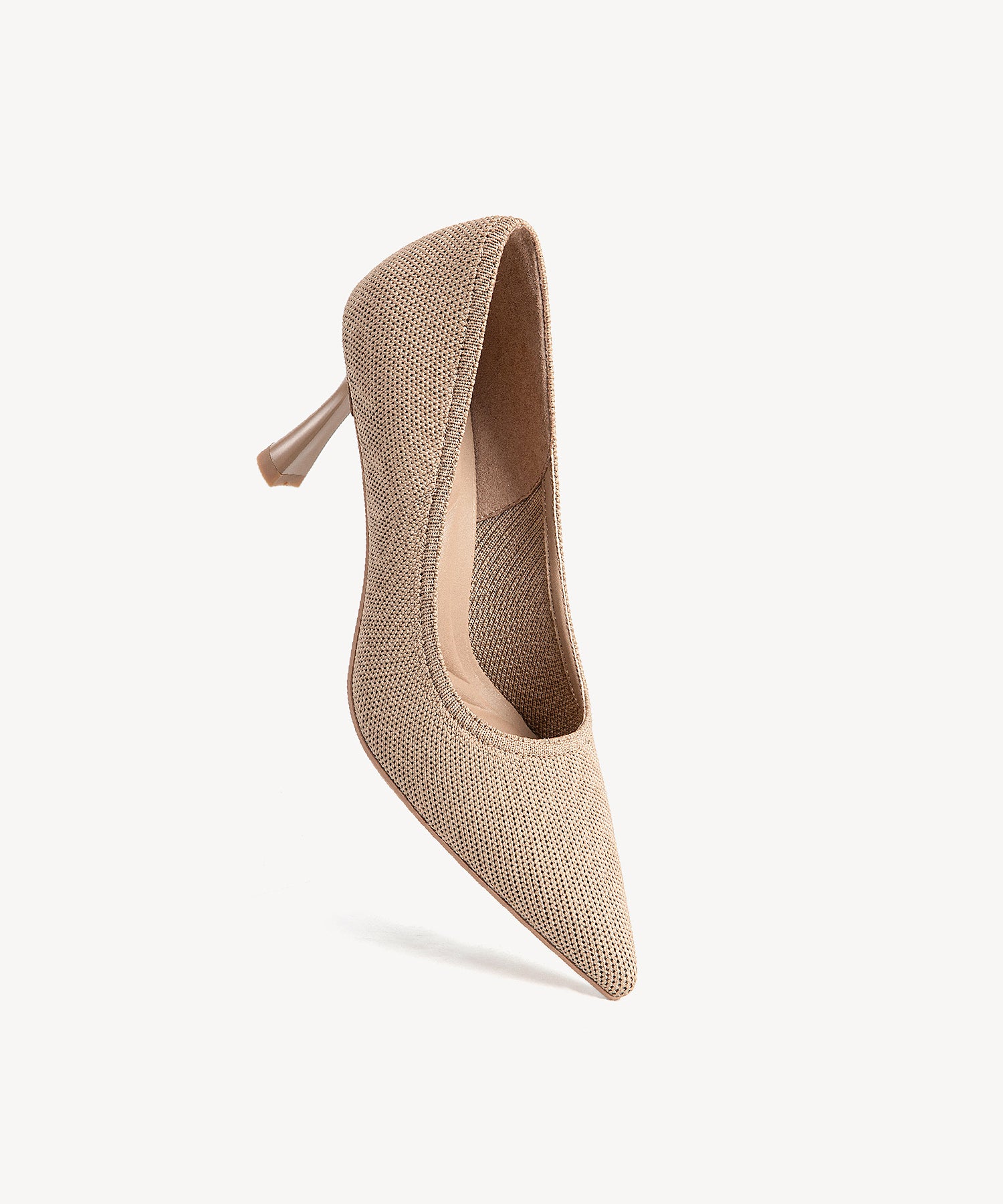 Minimalist Mesh Stiletto Heeled Pumps BROWN/Apricot