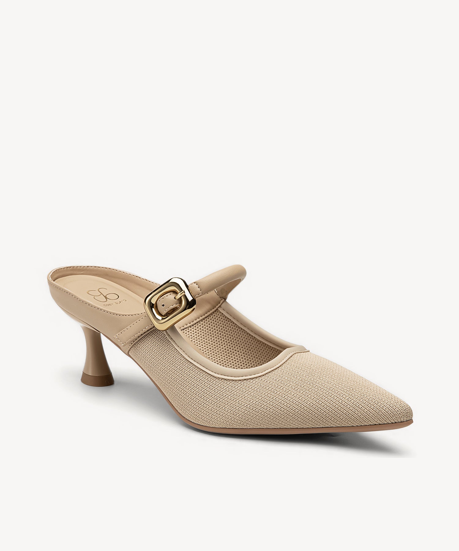 Minimalist Pointed Toe Heeled Mules