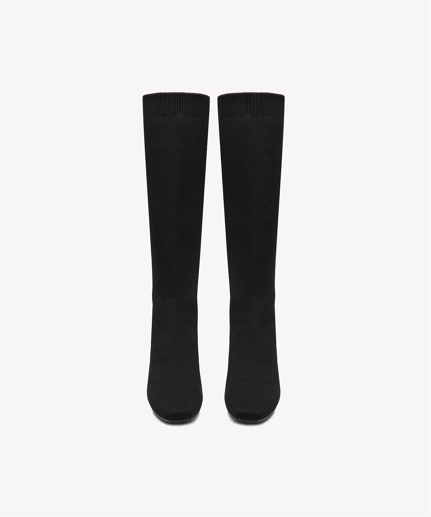 Wild Elegance Wedge Toe  High Boots Matte Black