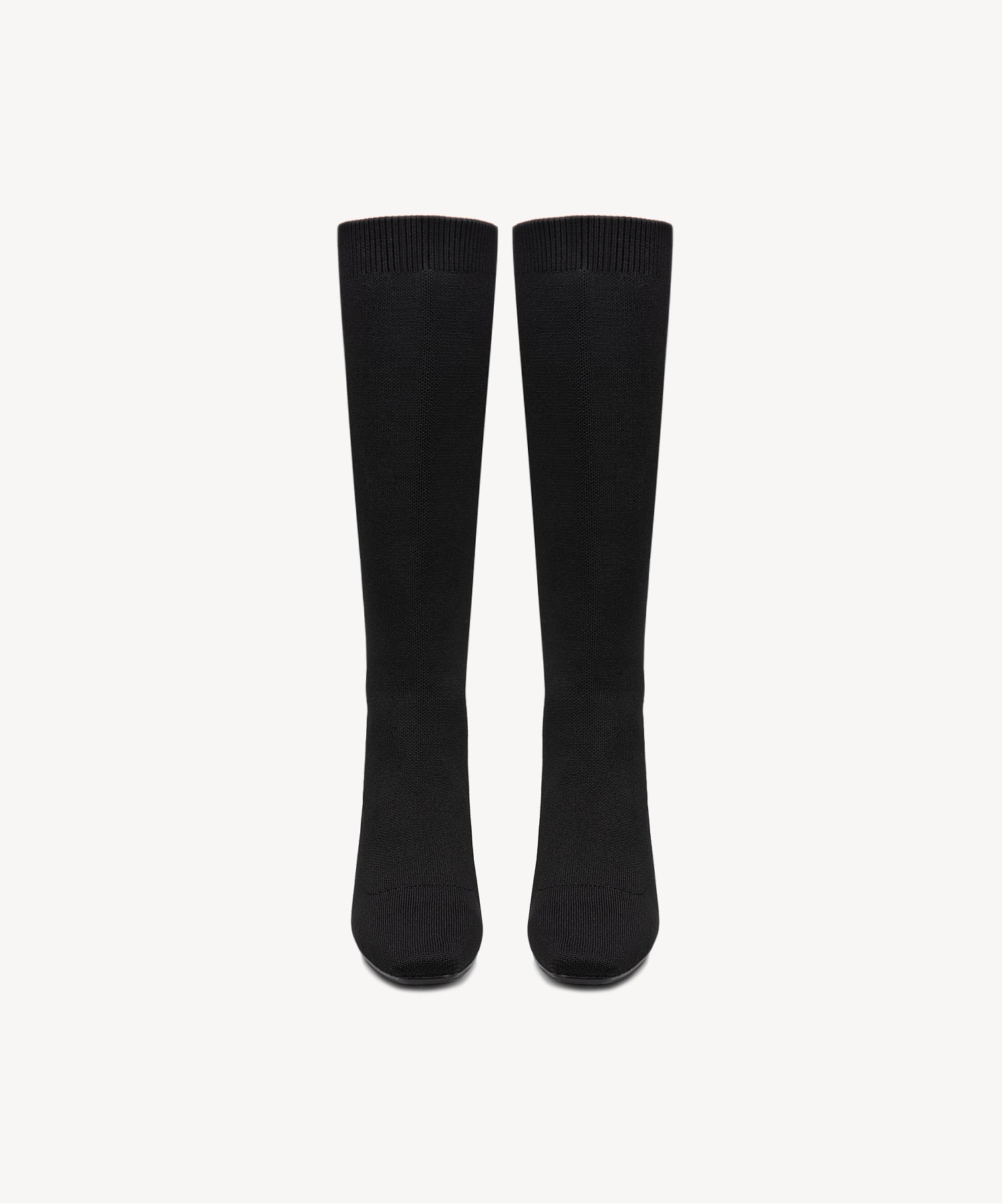 Wild Elegance Wedge Toe  High Boots Matte Black