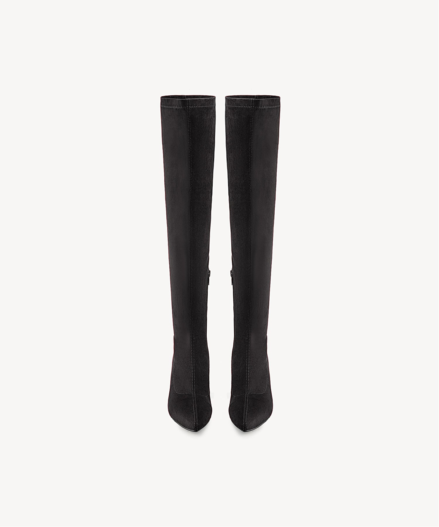 Minimalist Zipper Pointed Toe High Boots