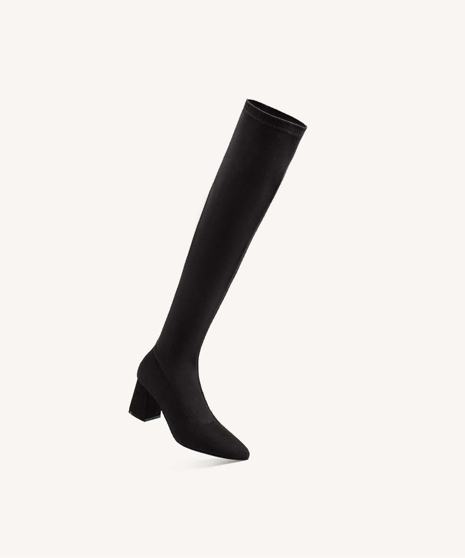 Minimalist Zipper Pointed Toe High Boots