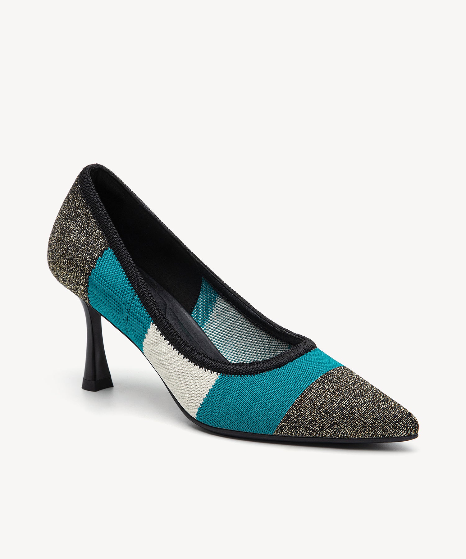 Modern Mosaic Heeled Pumps