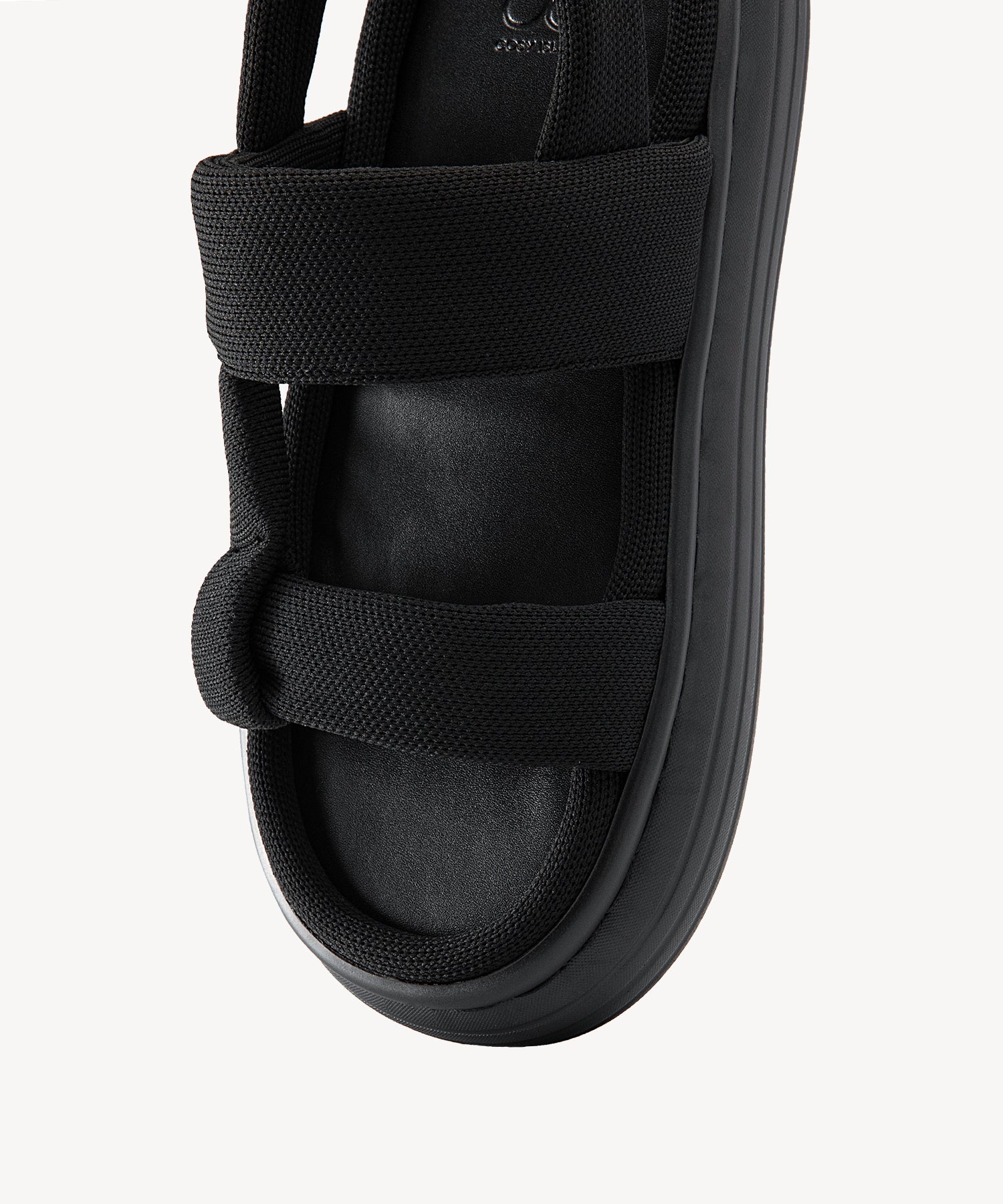 SunKiss Round Toe Platform Sandals COSY ISLAND #color_black