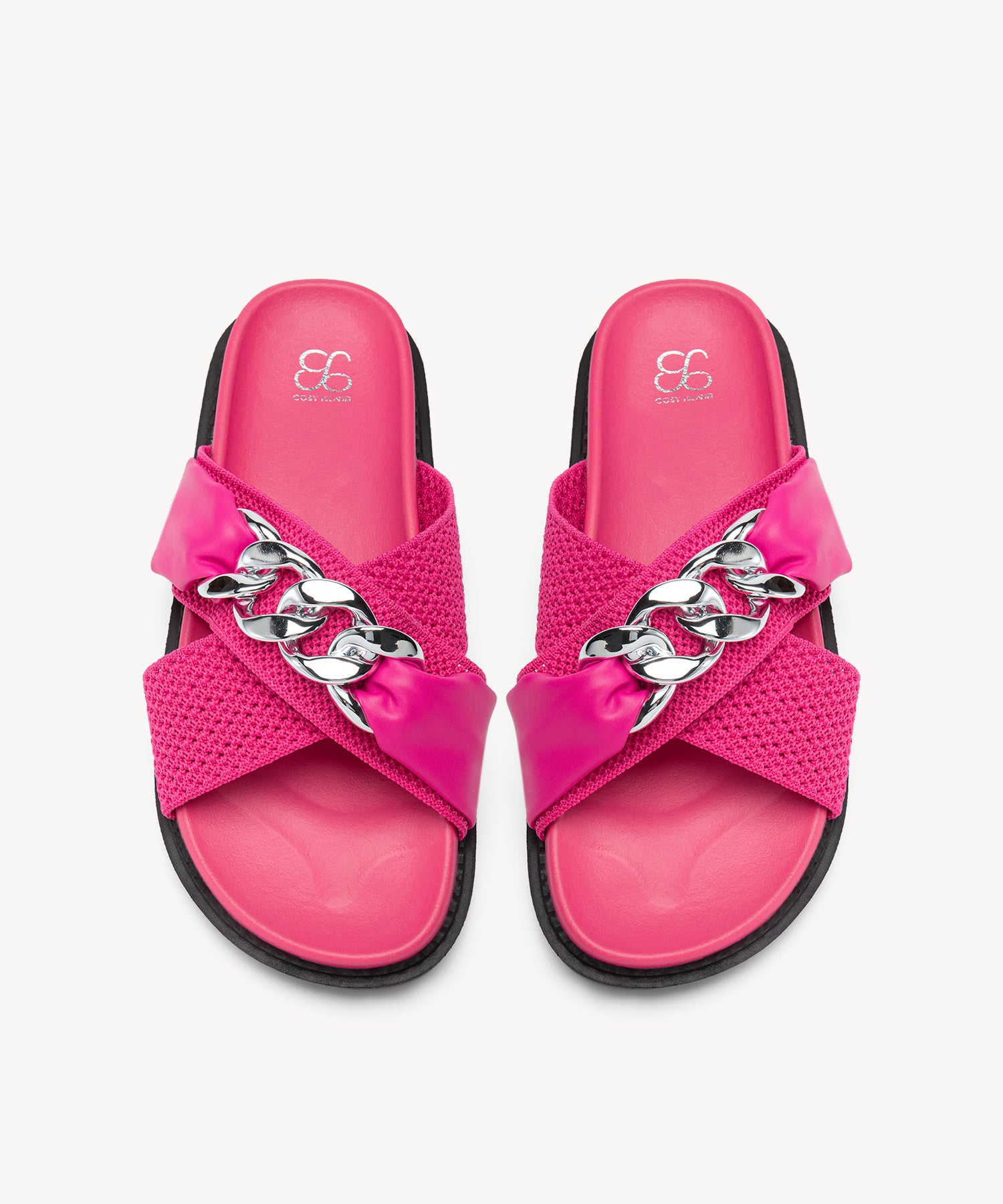 SunKiss Chain Platform Sandals COSY ISLAND #color_hot pink