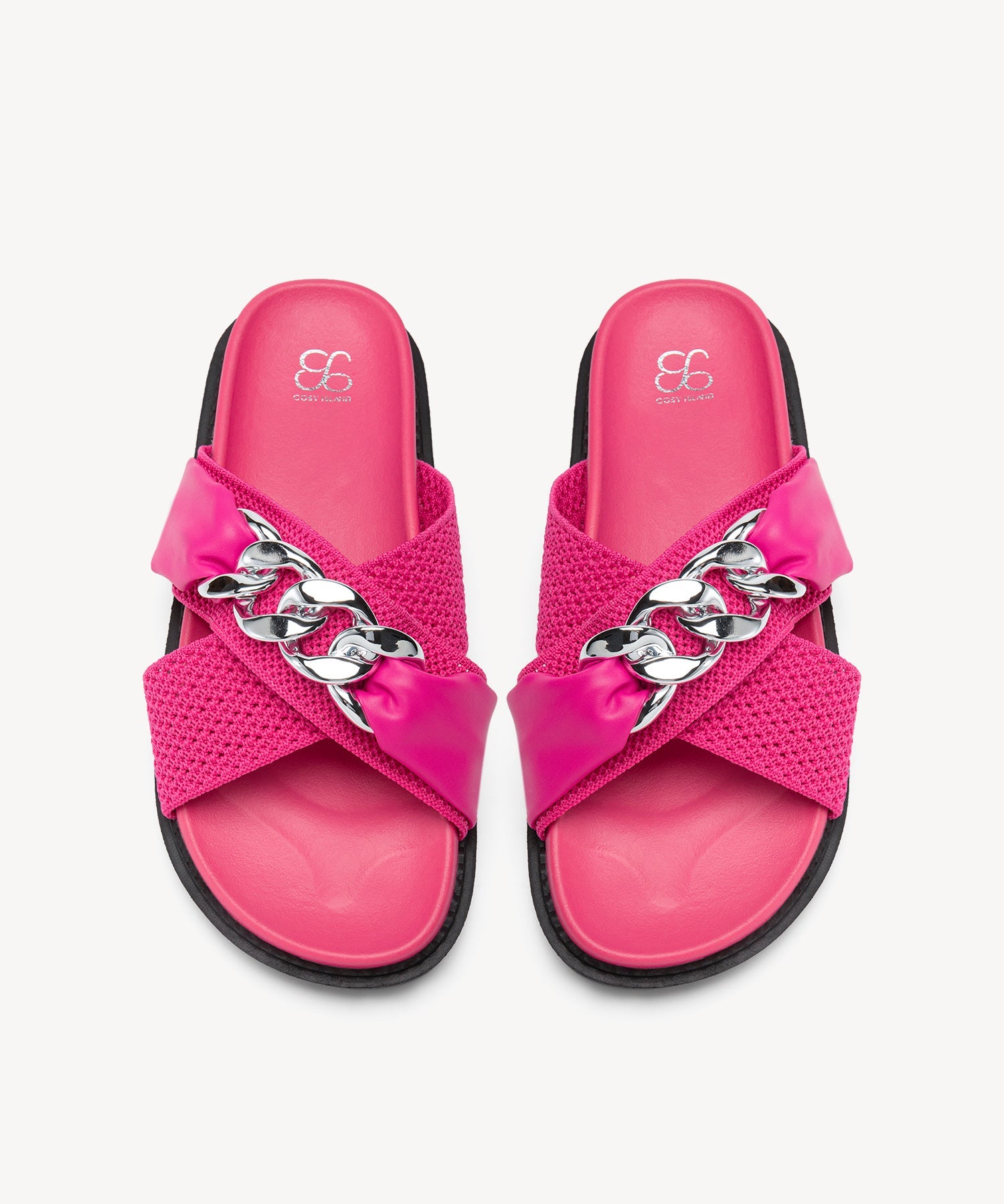 SunKiss Chain Platform Sandals COSY ISLAND #color_hot pink