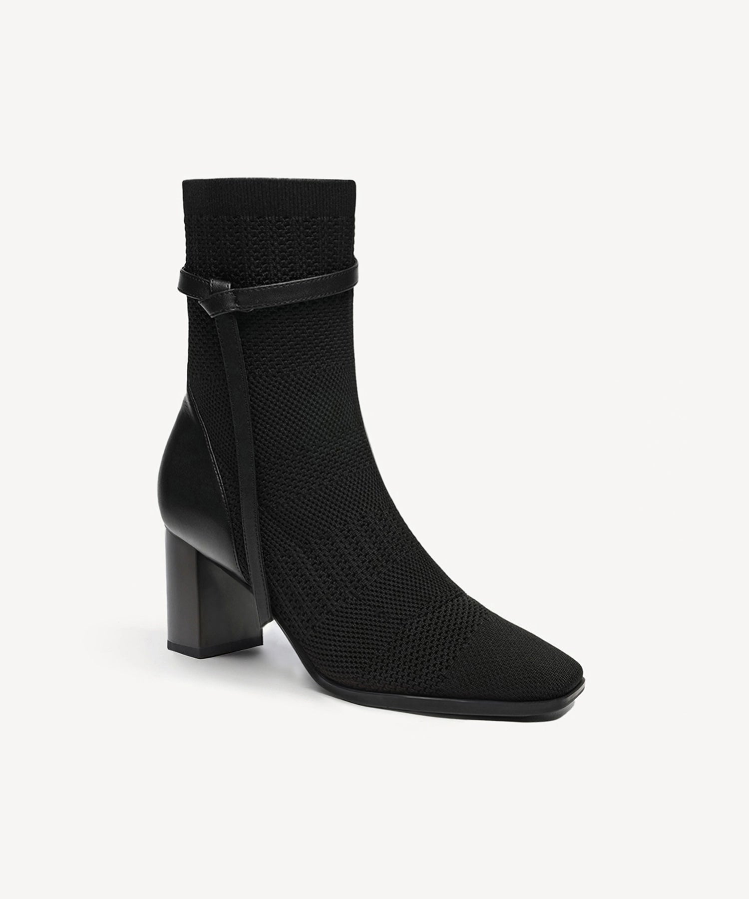 Walnut Square Toe Ankle Boots