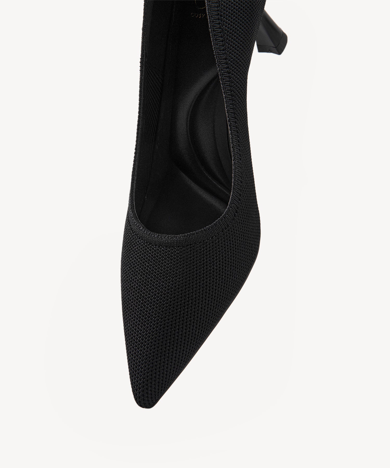 Minimalist Mesh Stiletto Heeled Pumps Black