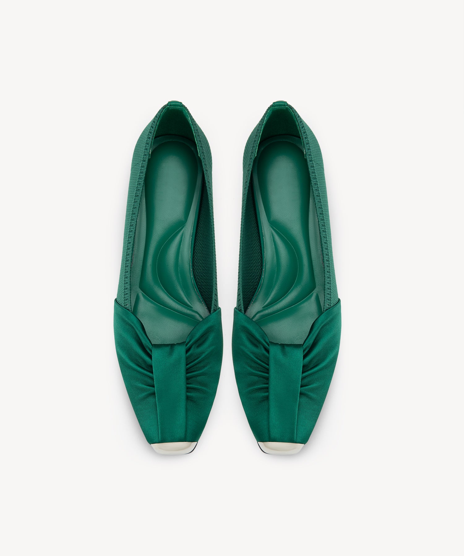 Commute Square Toe  Heeled Pumps COSY ISLAND #color_green