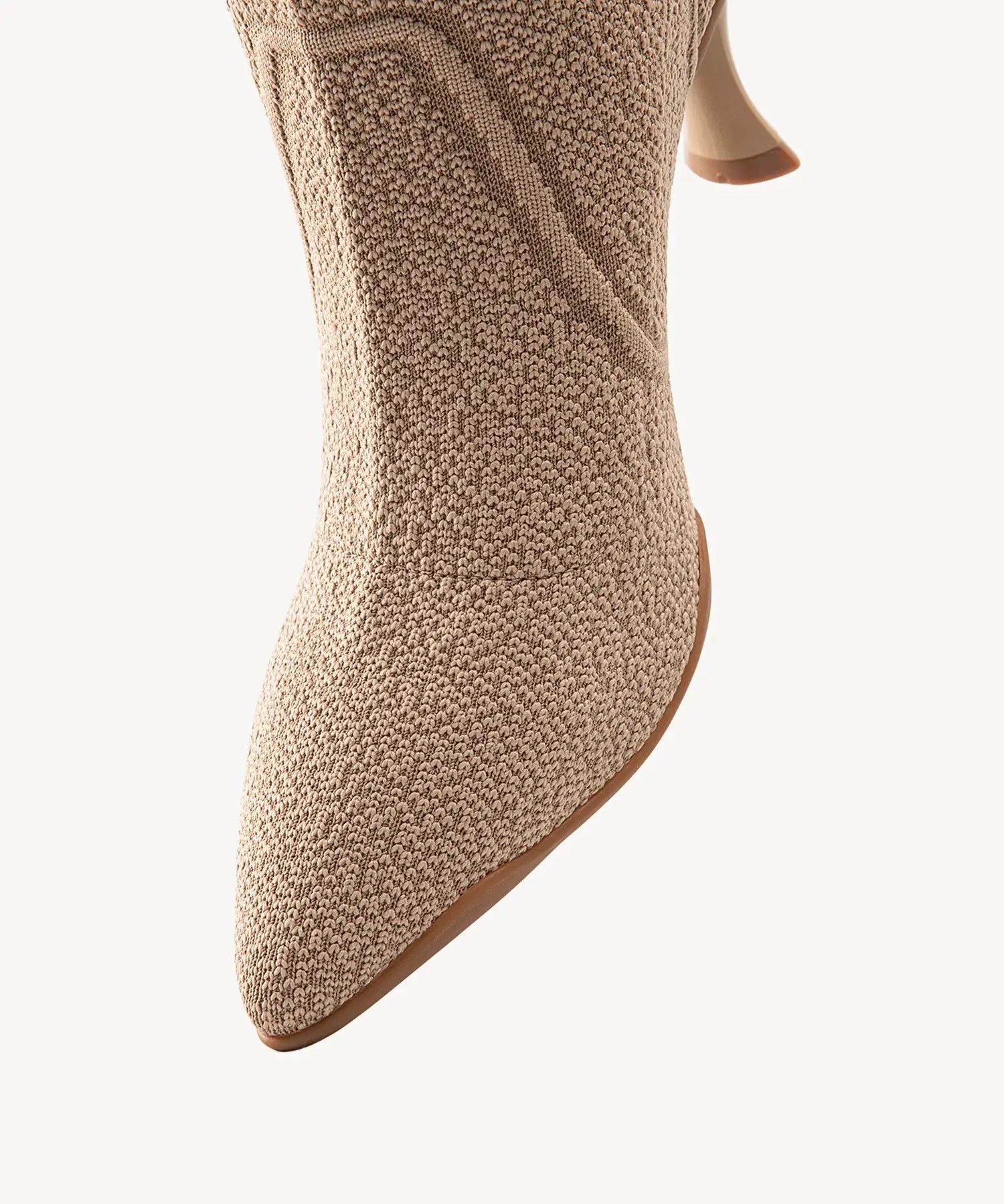 Minimalist Pointed Toe Stiletto Ankle Boots#color_apricot