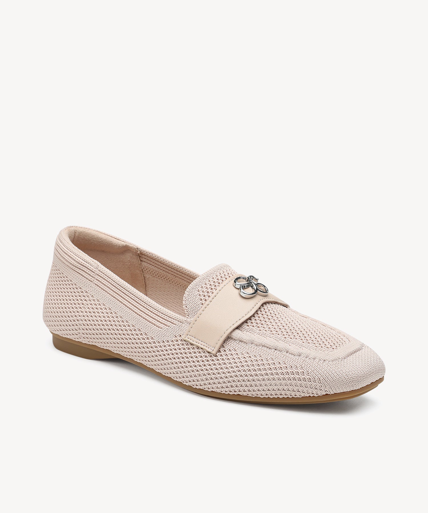 Casual Square Toe  Flat Loafers COSY ISLAND #color_pink