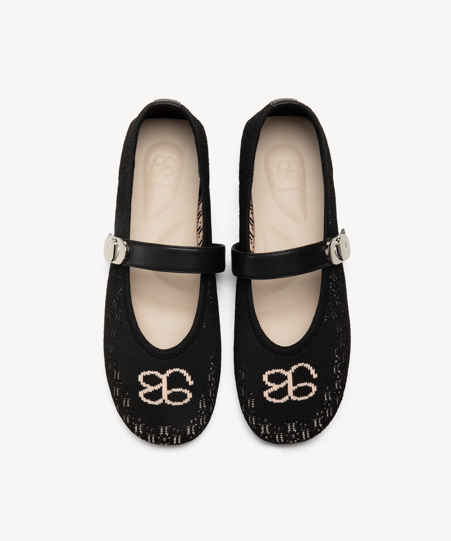 MerryJane Buckle Flat COSY ISLAND #color_black