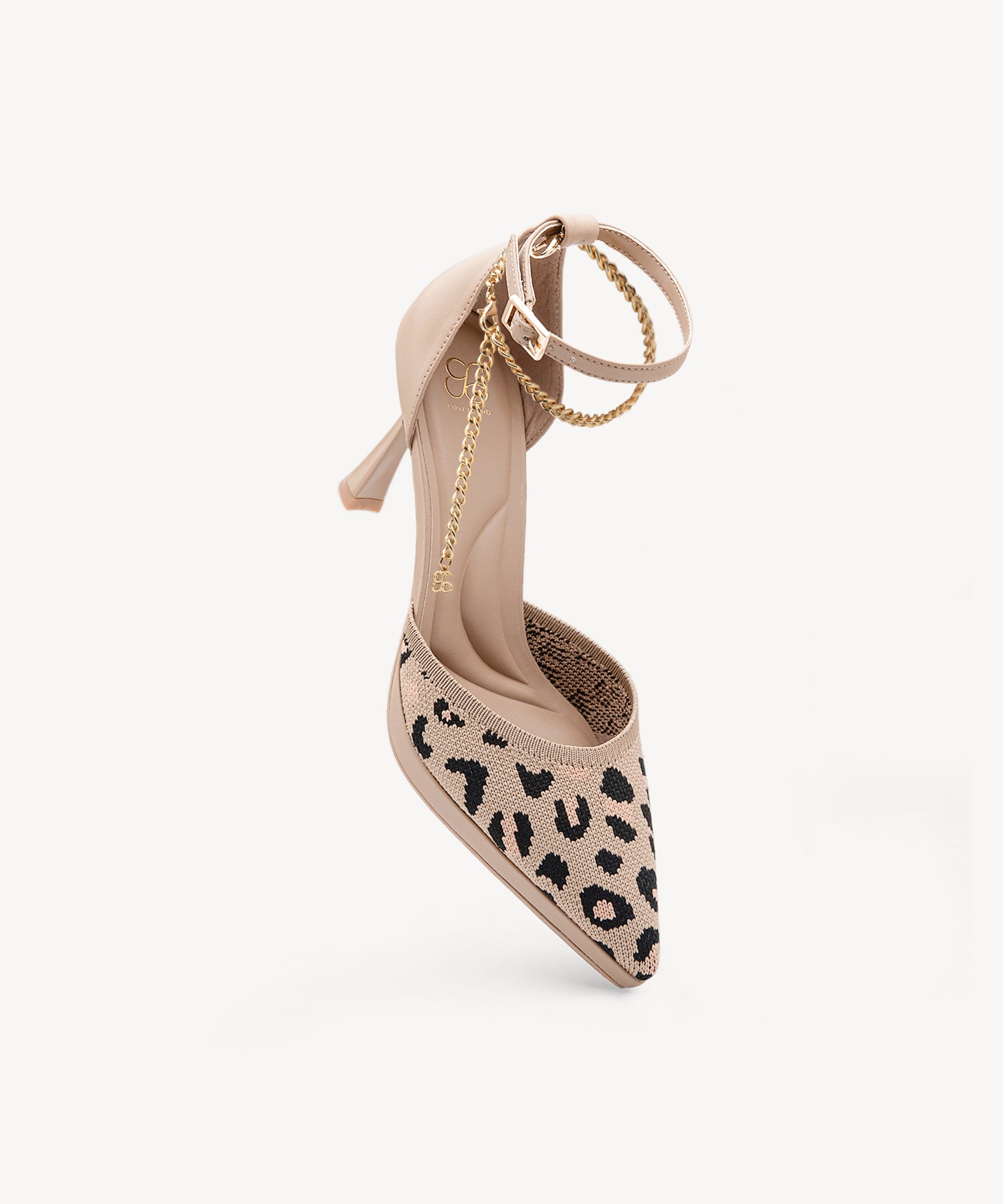 Sexy Chain Stiletto Platform Pumps #color_leopard