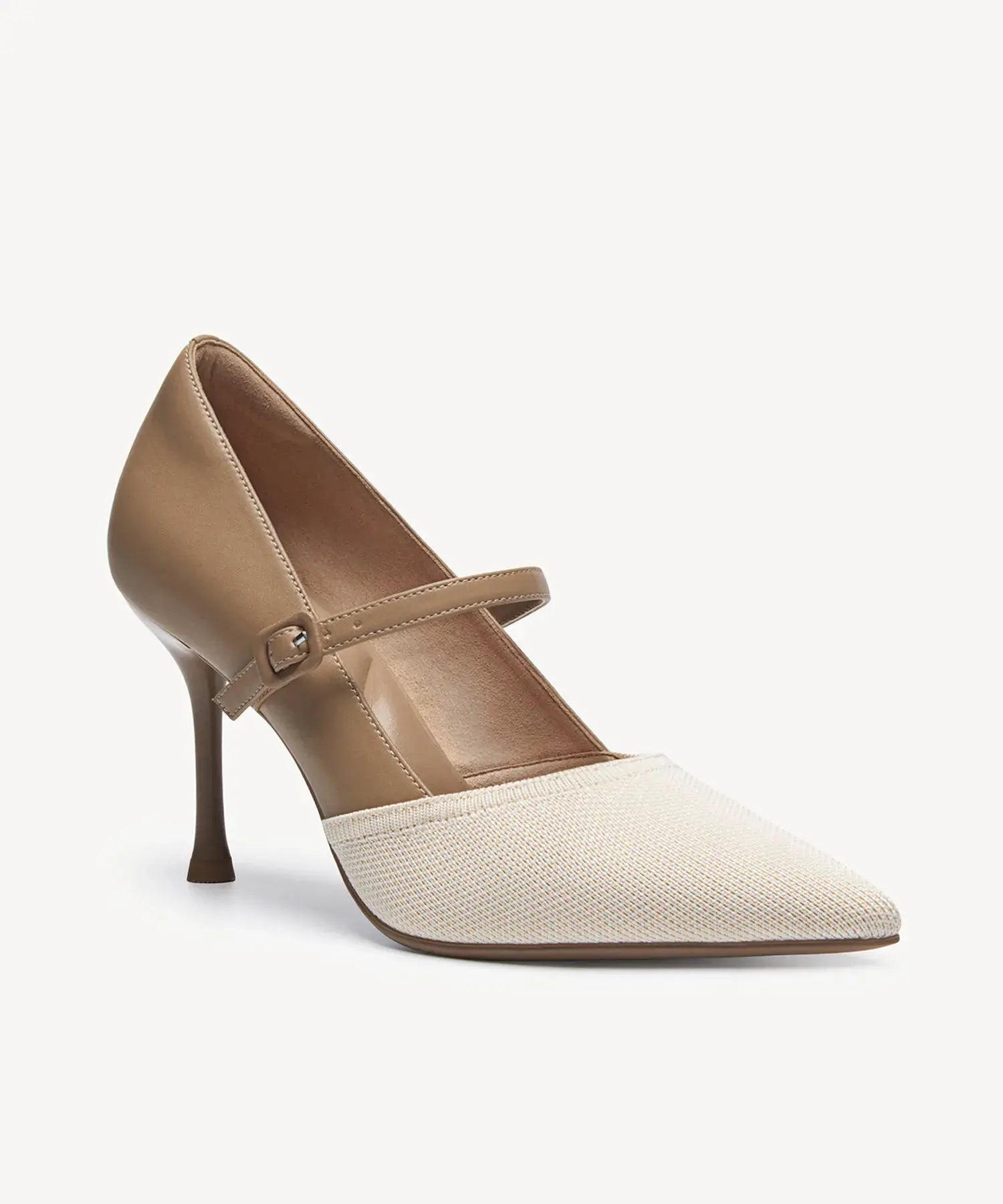 Bicolor Grace Pointed Toe Heeled Pump