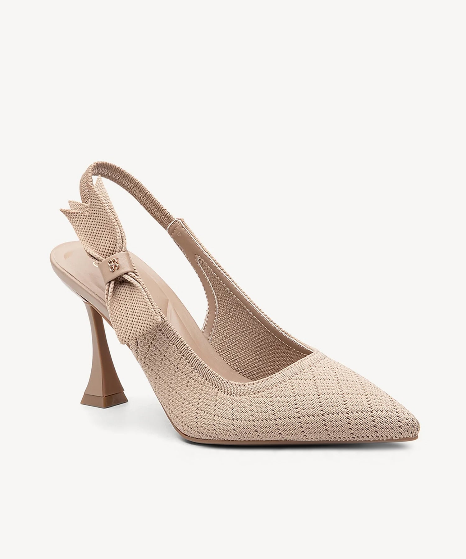 Ever Lush Bowknot Pointed Toe Heeled Slingback