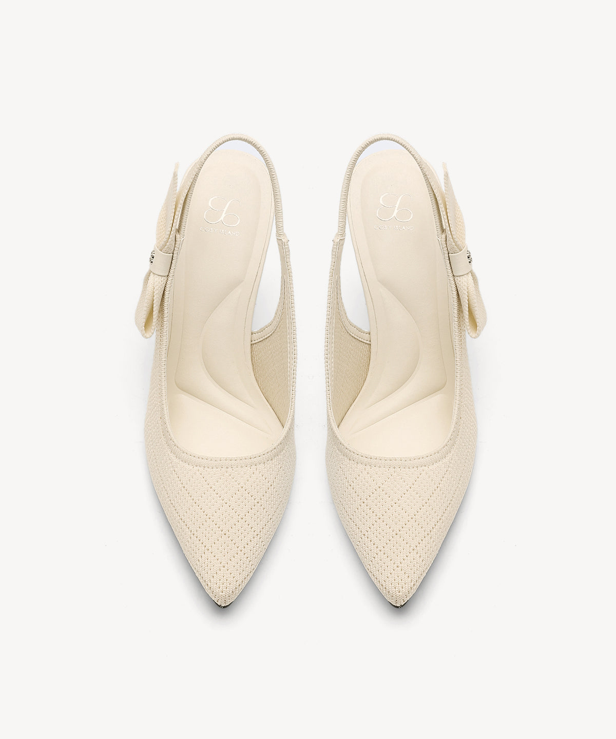 EverLush Bowknot Pointed Toe Heeled Slingback