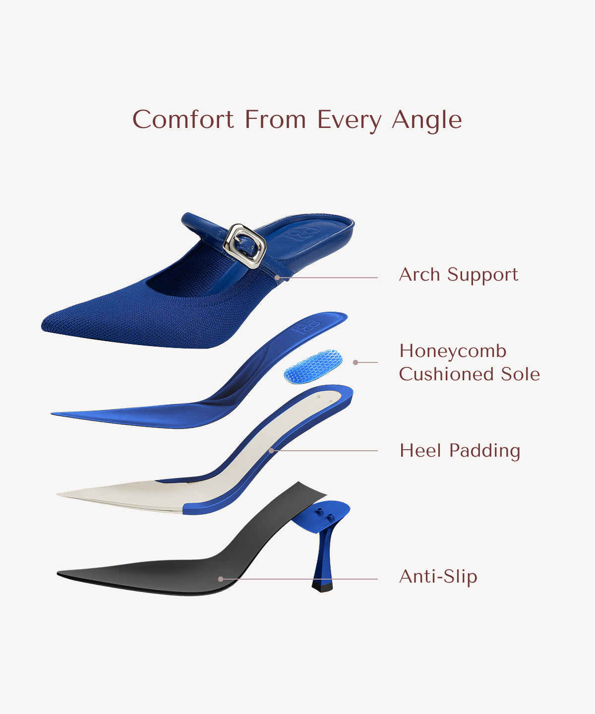 GraceLithe Pointed Toe Heeled Mules#color_blue