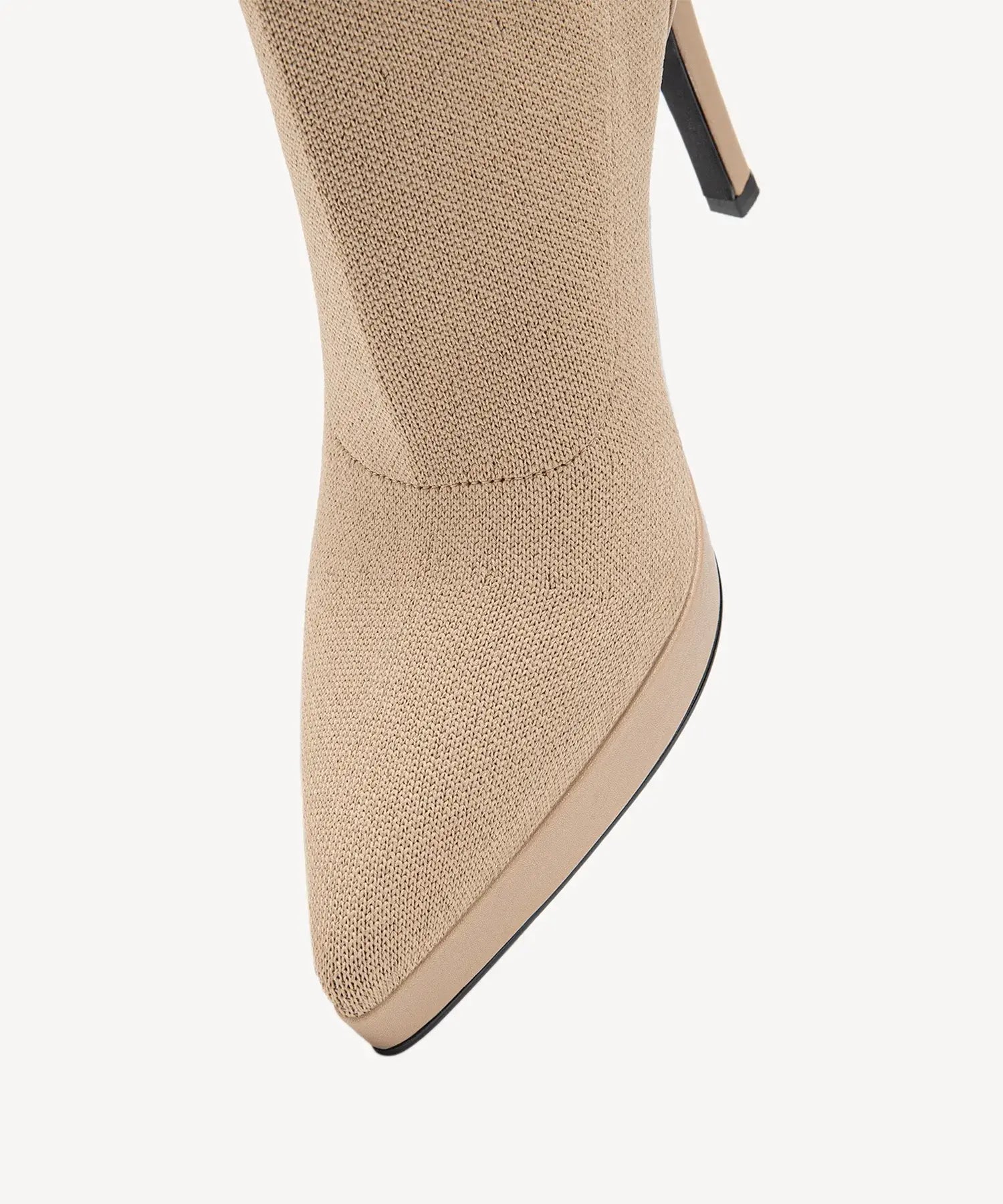 Sexy Pointed Toe Soles Ankle Boots #color_apricot