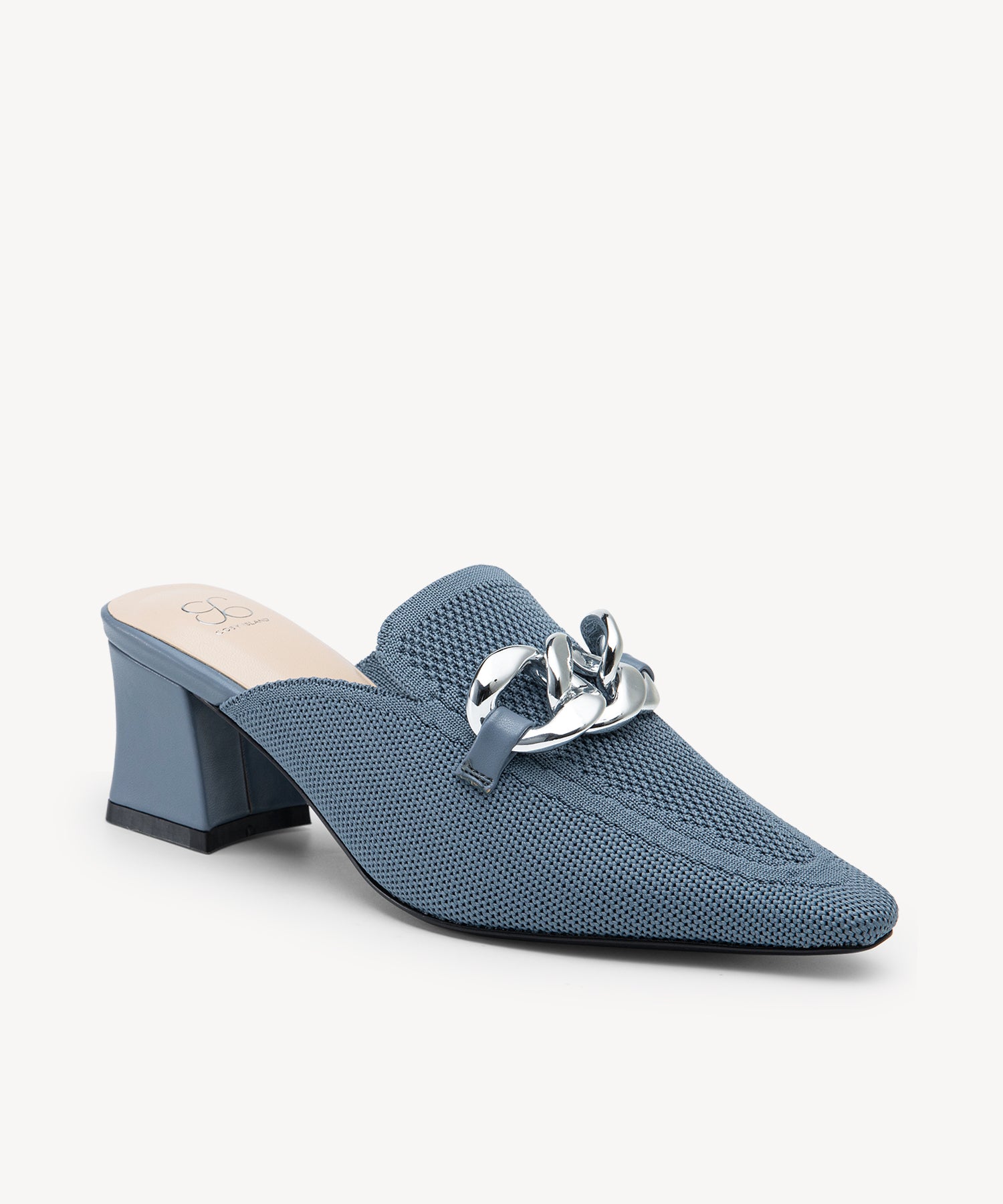 CosyCove Pointed Toe Heeled Mules COSY ISLAND #color_bluish grey