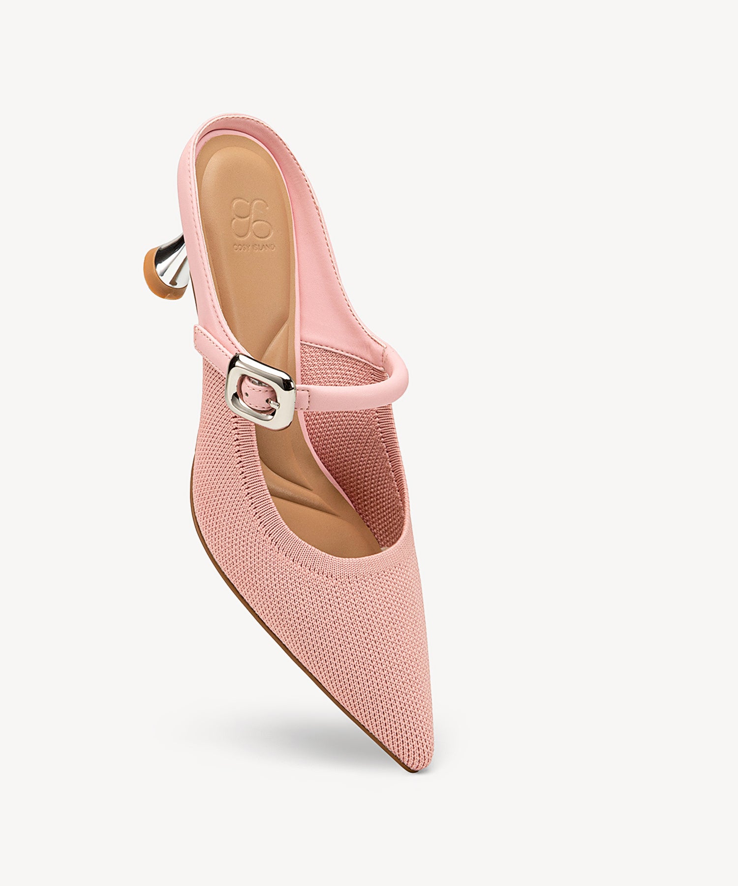 Gracelithe Pointed Toe Low Heeled Mules COSY ISLAND #color_pink