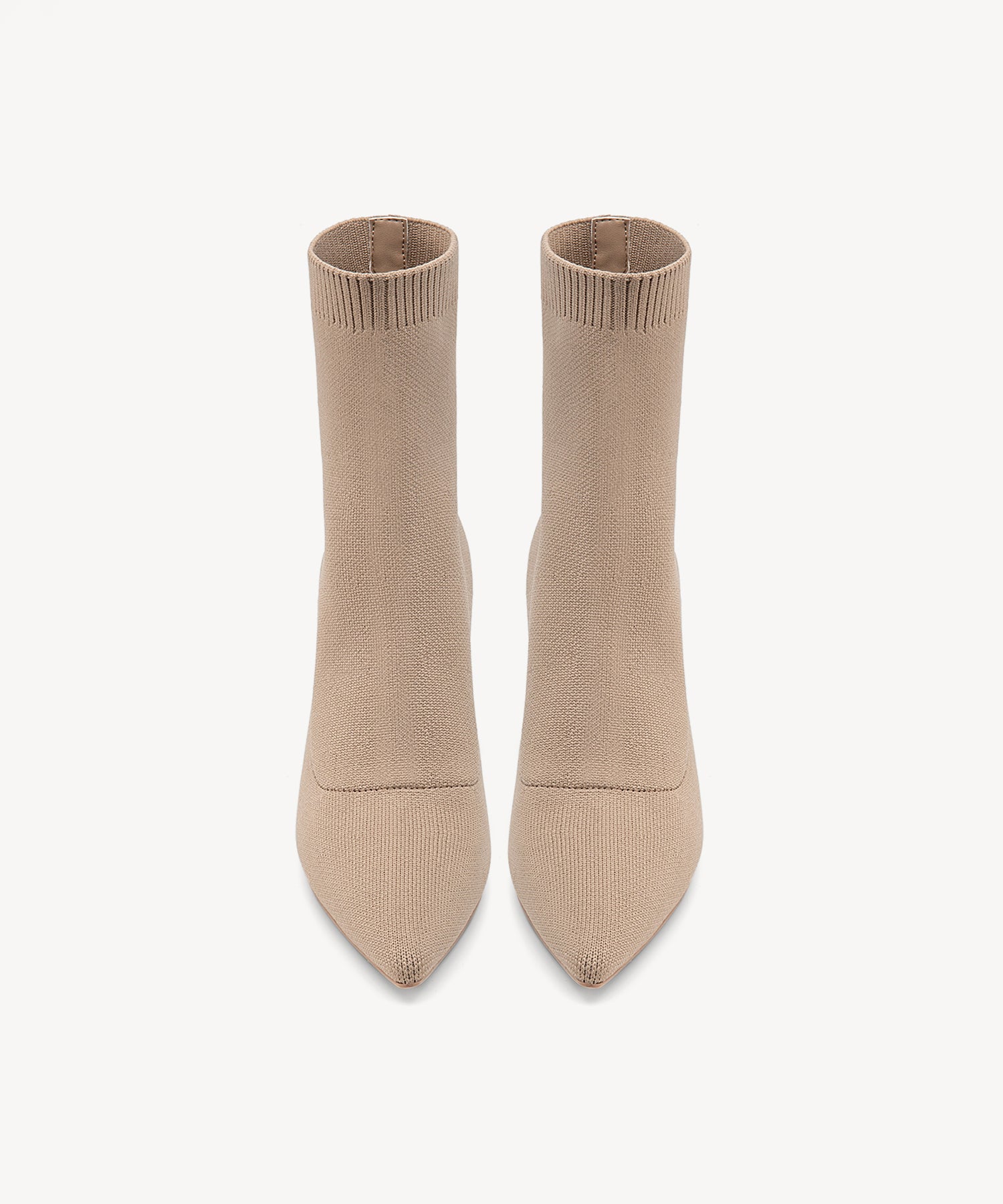 Minimalist Pointed Toe Sock Ankle Boots