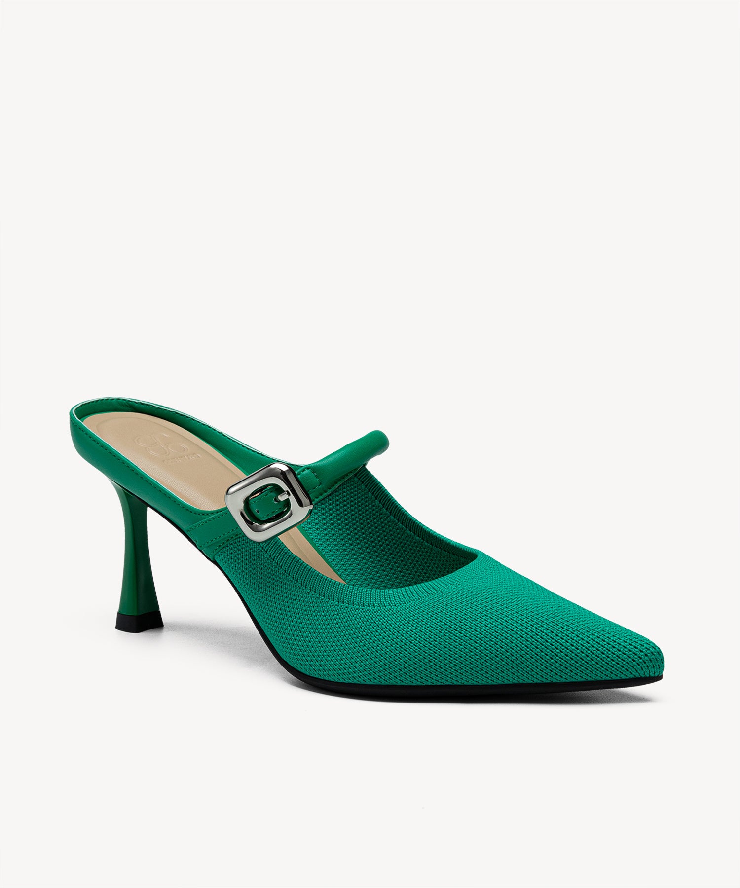 GraceLithe Pointed Toe Heeled Mules COSY ISLAND #color_Green