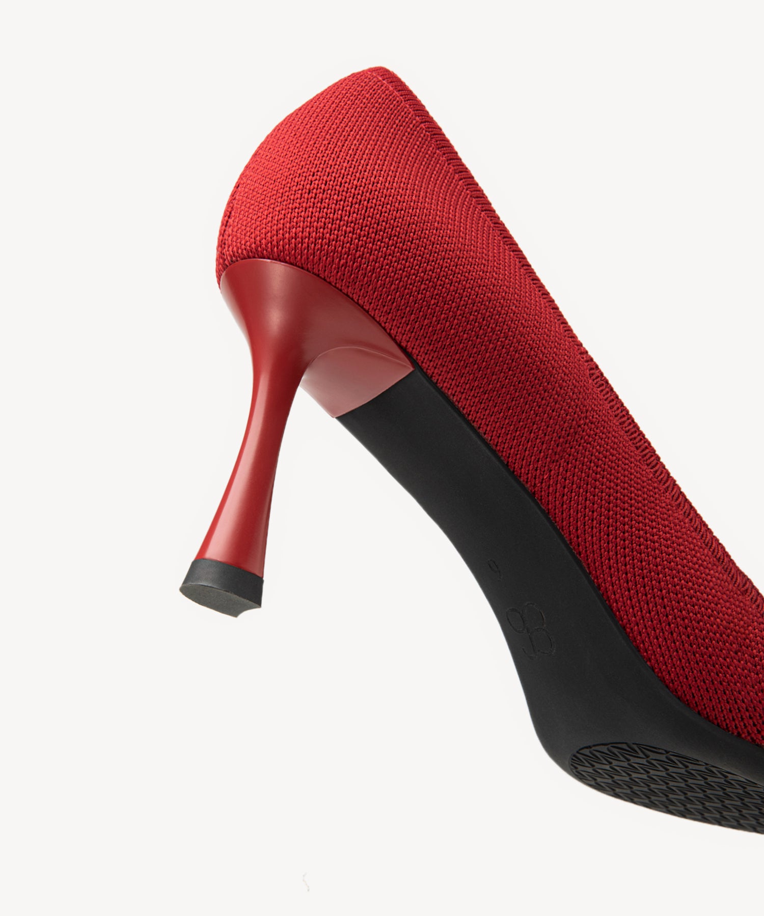 Elegant Charm Pointed Toe Heeled Pumps Red