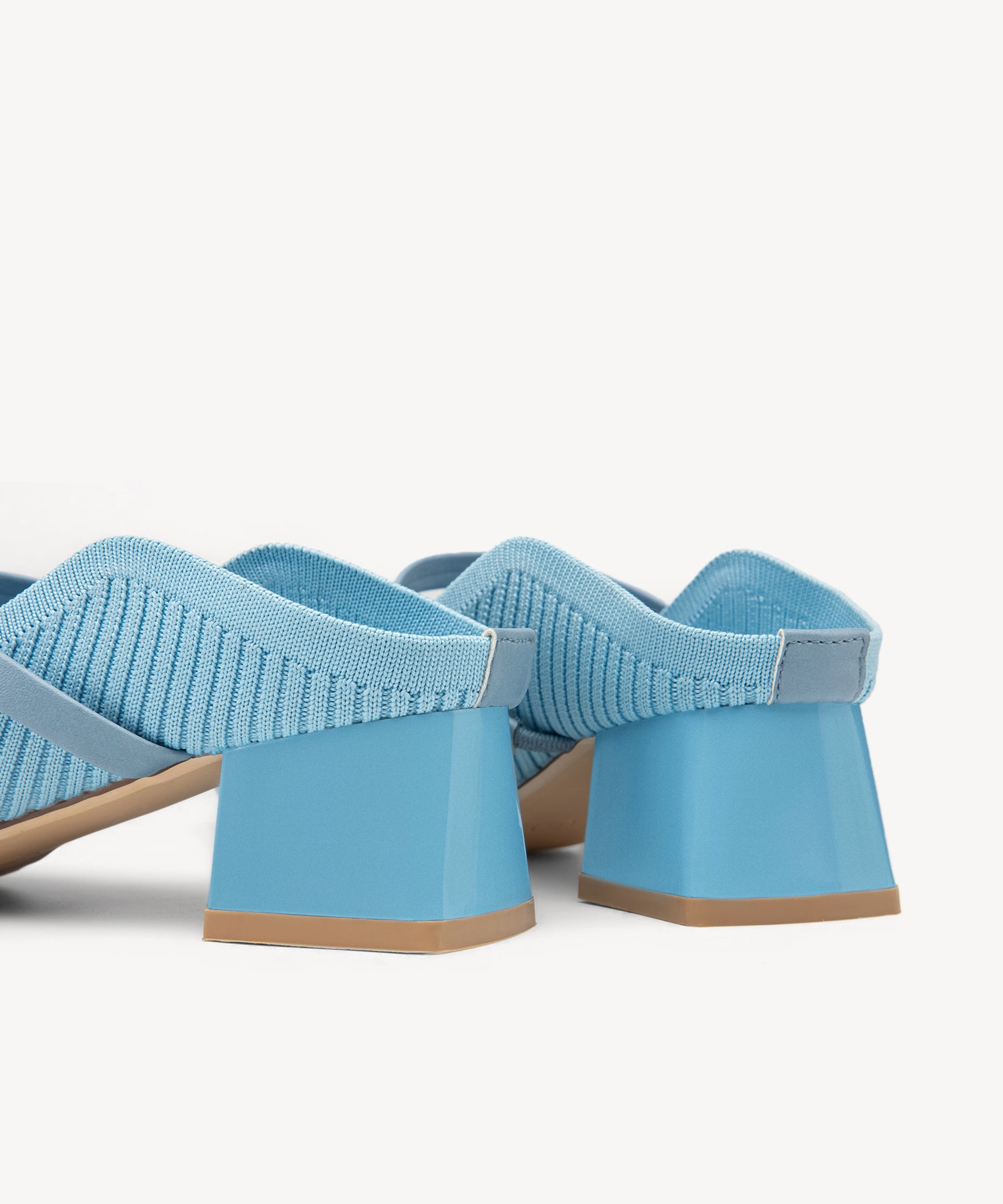 SoftWave Cut Out Block Heeled Mules