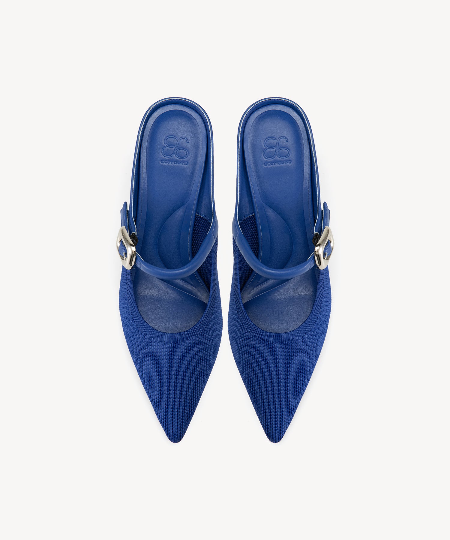 GraceLithe Pointed Toe Heeled Mules COSY ISLAND #color_blue