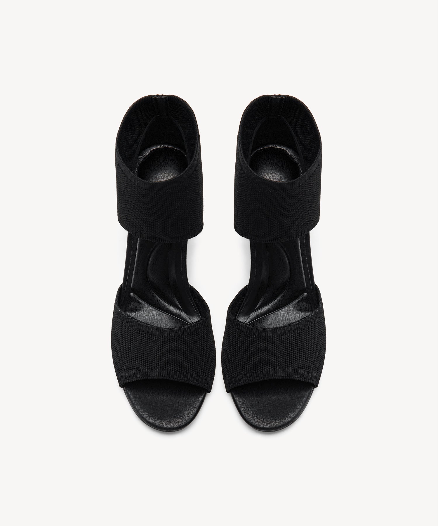 MOUSSE FIT Daily Block Heeled Sandals Cosy Island #color_black