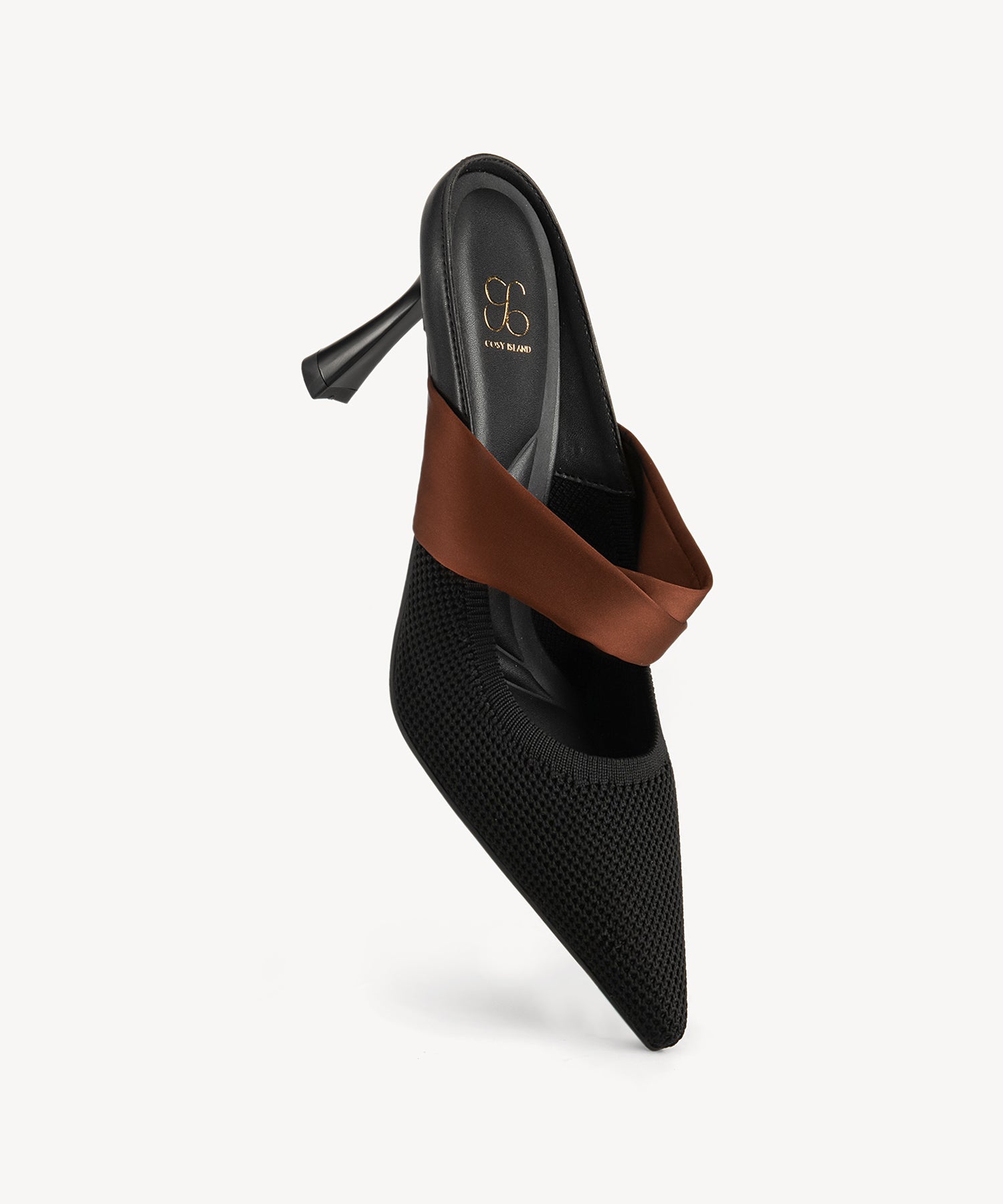 Elegant Pointed Toe Heeled Mules