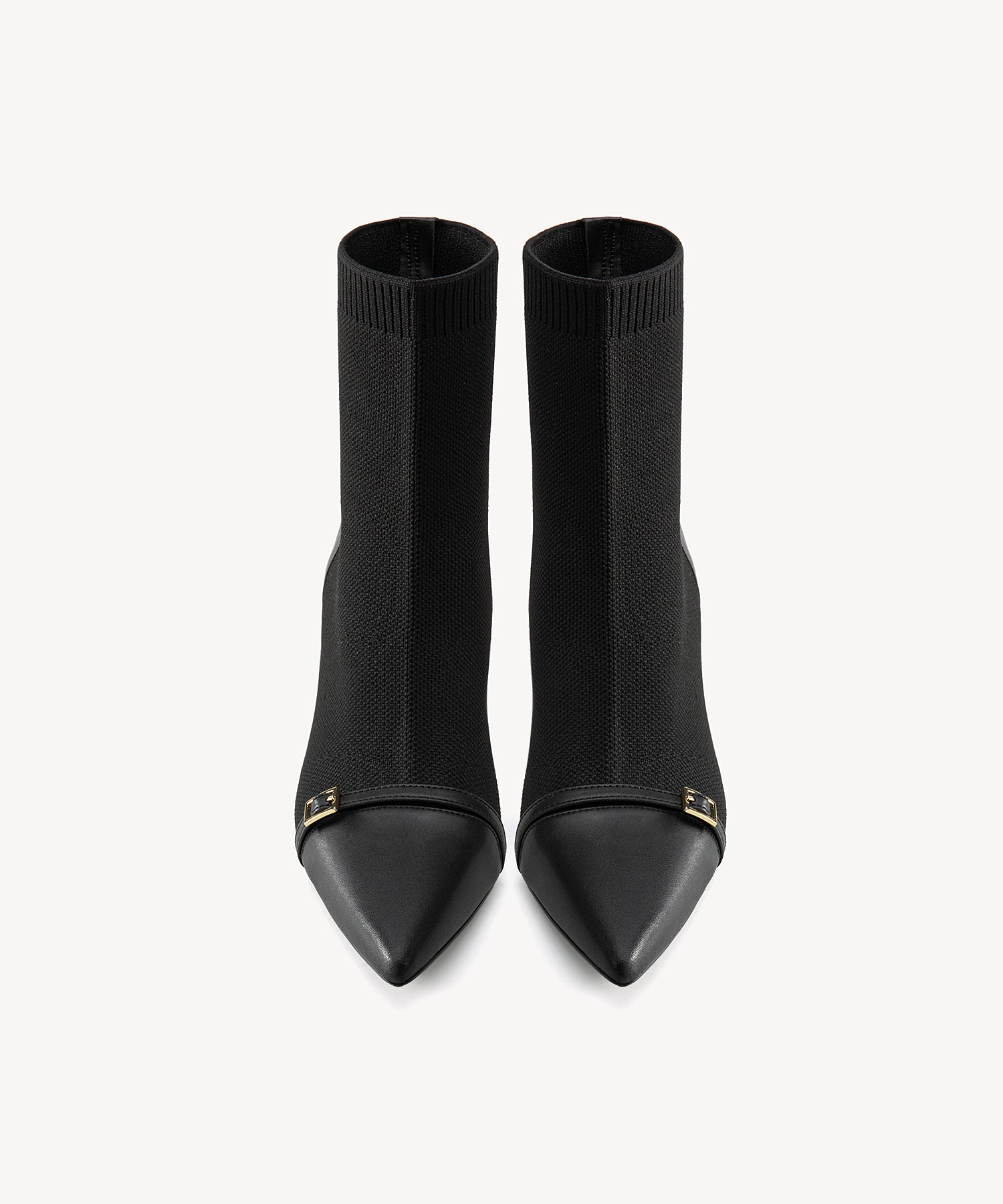 Leather Pointed Toe Ankle Boots