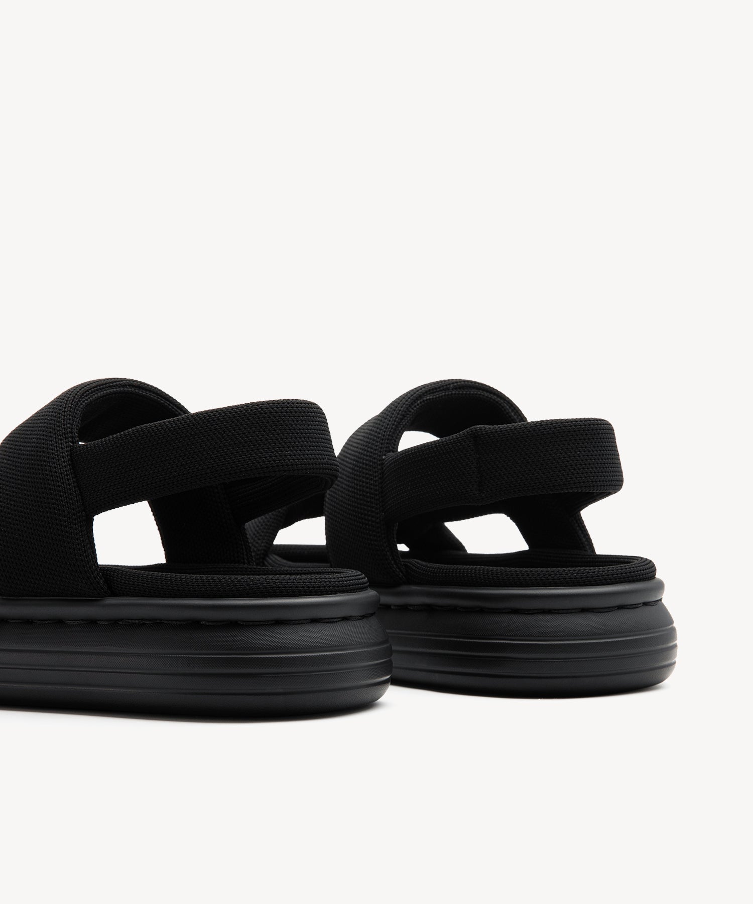 SunKiss Round Toe Platform Sandals COSY ISLAND #color_black