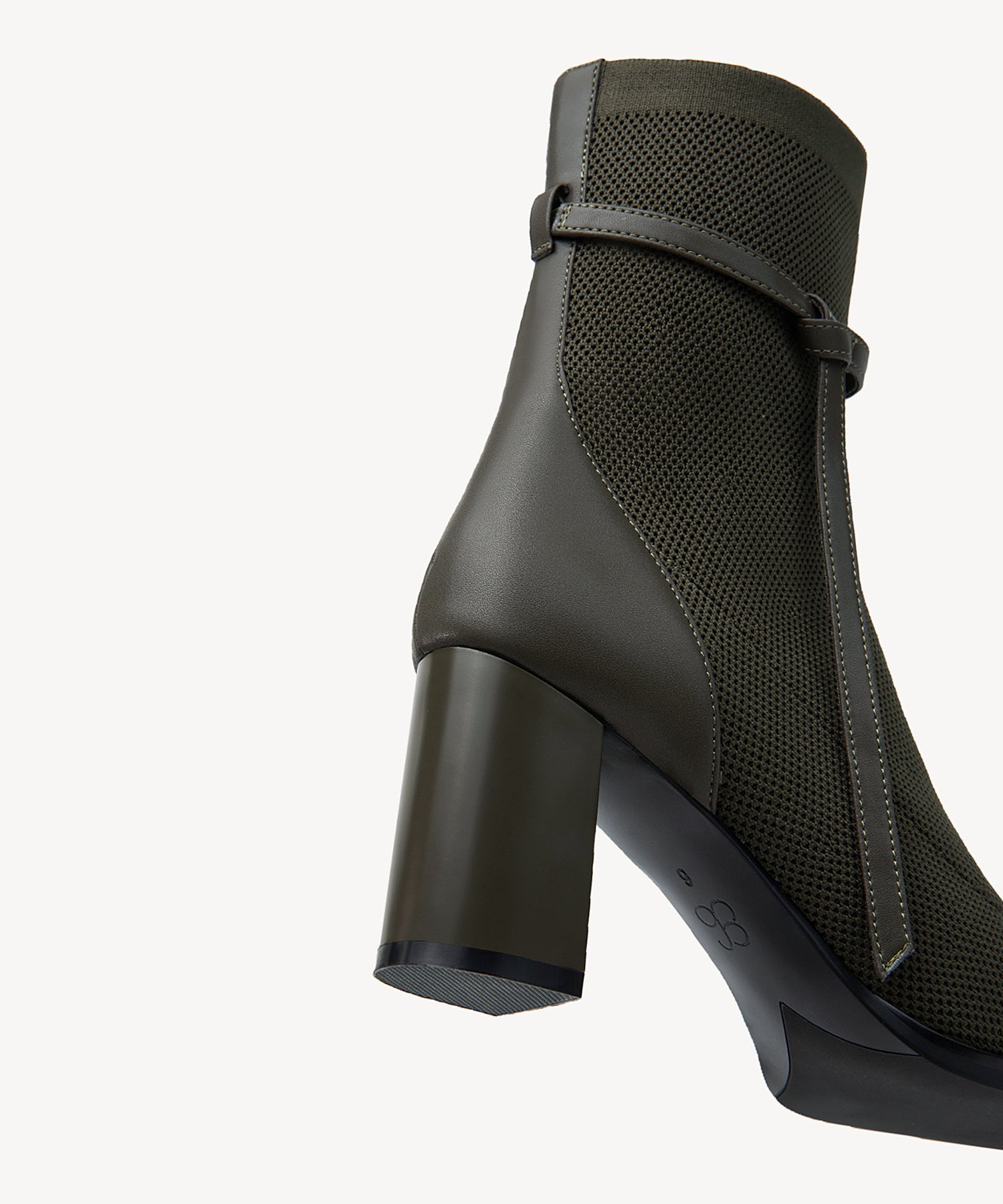 Commute Square Toe Chunky Heeled Ankle Boots