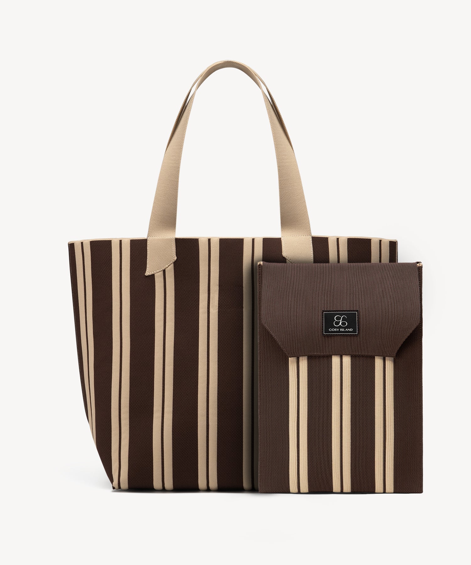 Casual Shoulder Tote Bags COSY ISLAND #color_brown