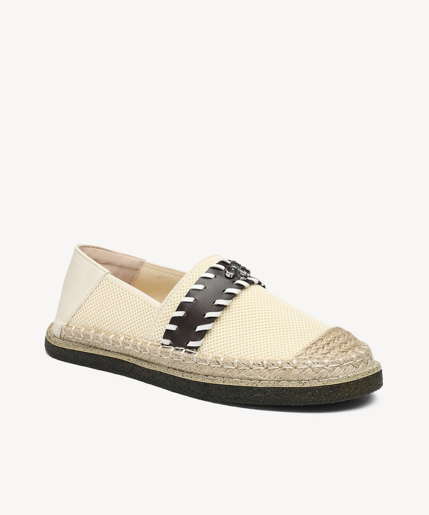 Casual Round Toe Flat Espadrilles COSY ISLAND #color_Beige