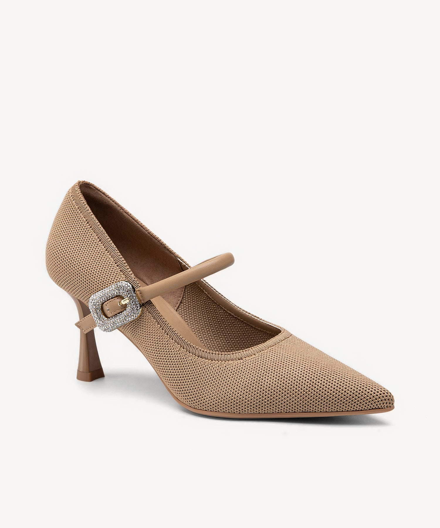 Gracelithe Shimmer Buckle Pumps